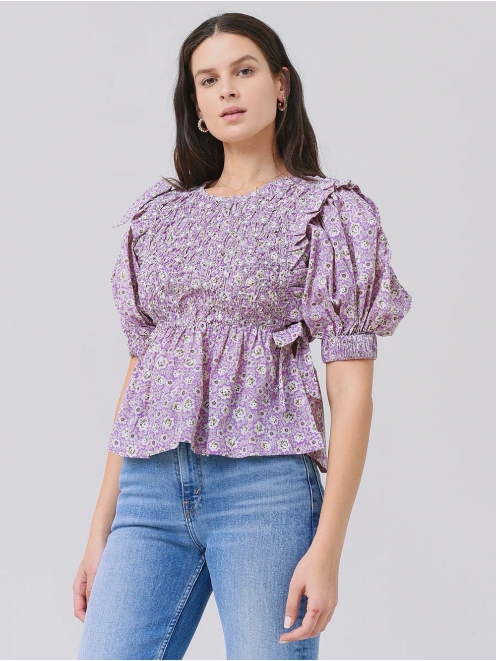 SEA Ida Smocked Top